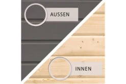 KARIBU Gartenhaus Radeburg 1, Terragrau, Fichtenholz 40mm, 664 X 309 X 229,5 Cm, Pultdach, Anbau 3,3m Mit Rückwand -Ausgewählte Geschäfte Für Garten- Und Outdoor-Produkte 30475 2 04.jpg