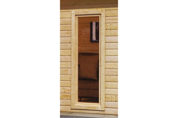 KARIBU Gartenhaus Radeburg 4, Naturbelassen, Fichtenholz 40mm, 528 X 368 X 231 Cm, Flachdach, Inkl. 2 Drehkippfenster 8 KARIBU Gartenhaus Radeburg 4, Naturbelassen, Fichtenholz 40mm, 528 X 368 X 231 Cm, Flachdach, Inkl. 2 Drehkippfenster – Bild 6