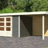 KARIBU Gartenhaus Askola 5, Terragrau, Fichtenholz 19mm, 554 X 246 X 211 Cm, Flachdach, Anbau 2,4m Mit Rückwand 2 KARIBU Gartenhaus Askola 5, Terragrau, Fichtenholz 19mm, 554 X 246 X 211 Cm, Flachdach, Anbau 2,4m Mit Rückwand -Ausgewählte Geschäfte Für Garten- Und Outdoor-Produkte 30537 10 01.jpg