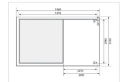 KARIBU Gartenhaus Askola 6, Terragrau, Fichtenholz 19mm, 334 X 306 X 216 Cm, Flachdach, Anbau 2,4m Mit Rückwand -Ausgewählte Geschäfte Für Garten- Und Outdoor-Produkte 30537 12 06.jpg