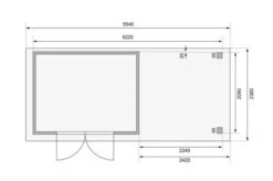 KARIBU Gartenhaus Askola 4, Terragrau, Fichtenholz 19mm, 554 X 217 X 211 Cm, Flachdach, Anbau 2,4m Mit Rückwand 17 KARIBU Gartenhaus Askola 4, Terragrau, Fichtenholz 19mm, 554 X 217 X 211 Cm, Flachdach, Anbau 2,4m Mit Rückwand -Ausgewählte Geschäfte Für Garten- Und Outdoor-Produkte 30537 8 06.jpg