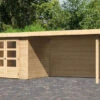 KARIBU Gartenhaus Askola 3, Naturbelassen, Fichtenholz 19mm, 528,5 X 217 X 211 Cm, Flachdach, Seitlicher Anbau 2,8m Mit Rückwand 2 KARIBU Gartenhaus Askola 3, Naturbelassen, Fichtenholz 19mm, 528,5 X 217 X 211 Cm, Flachdach, Seitlicher Anbau 2,8m Mit Rückwand -Ausgewählte Geschäfte Für Garten- Und Outdoor-Produkte 30540 3 01.jpg