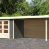 KARIBU Gartenhaus Askola 3, Terragrau, Fichtenholz 19mm, 528,5 X 217 X 211 Cm, Flachdach, Seitlicher Anbau 2,8m Mit Rückwand -Ausgewählte Geschäfte Für Garten- Und Outdoor-Produkte 30540 4 01.jpg