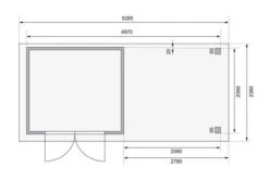 KARIBU Gartenhaus Askola 3, Terragrau, Fichtenholz 19mm, 528,5 X 217 X 211 Cm, Flachdach, Seitlicher Anbau 2,8m Mit Rückwand 17 KARIBU Gartenhaus Askola 3, Terragrau, Fichtenholz 19mm, 528,5 X 217 X 211 Cm, Flachdach, Seitlicher Anbau 2,8m Mit Rückwand -Ausgewählte Geschäfte Für Garten- Und Outdoor-Produkte 30540 4 06.jpg