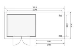KARIBU Gartenhaus Askola5 , Terragrau, Fichtenholz 19mm, 591,5 X 246 X 211 Cm, Flachdach, Seitlicher Anbau 2,8m Mit Rück- Und Seitenwand -Ausgewählte Geschäfte Für Garten- Und Outdoor-Produkte 30541 2 06.jpg