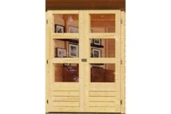 KARIBU Gartenhaus Kerko 5, Naturbelassen, Fichtenholz 19mm, 554 X 246 X 210 Cm, Flachdach, Anbau 2,4m Mit Rückwand -Ausgewählte Geschäfte Für Garten- Und Outdoor-Produkte 30544 5 02.jpg