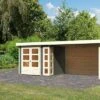 KARIBU Gartenhaus Kerko 3, Terragrau, Fichtenholz 19mm, 528,5 X 217 X 211 Cm, Flachdach, Anbau 2,8m Mit Rückwand -Ausgewählte Geschäfte Für Garten- Und Outdoor-Produkte 30547 2 01.jpg