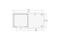 KARIBU Gartenhaus Kerko 3, Terragrau, Fichtenholz 19mm, 528,5 X 217 X 211 Cm, Flachdach, Anbau 2,8m Mit Rückwand -Ausgewählte Geschäfte Für Garten- Und Outdoor-Produkte 30547 2 06.jpg
