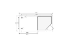 KARIBU Gartenhaus Schwandorf 3, Naturbelassen, Fichtenholz 19mm, 504,5 X 217 X 218 Cm, Flachdach, Anbau 2,8m Mit Rückwand 17 KARIBU Gartenhaus Schwandorf 3, Naturbelassen, Fichtenholz 19mm, 504,5 X 217 X 218 Cm, Flachdach, Anbau 2,8m Mit Rückwand -Ausgewählte Geschäfte Für Garten- Und Outdoor-Produkte 30551 1 06.jpg