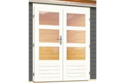 KARIBU Gartenhaus Kandern3 , Terragrau, Fichtenholz 28mm, 522,5 X 244 X 222 Cm, Pultdach, Anbau 2,35m Mit Rückwand -Ausgewählte Geschäfte Für Garten- Und Outdoor-Produkte 30555 2 03.jpg