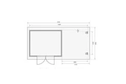 KARIBU Gartenhaus Bastrup 7 , Anthrazit, Fichtenholz 28mm, 674 X 297 X 222 Cm, Pultdach, Anbau 3m Mit Rückwand -Ausgewählte Geschäfte Für Garten- Und Outdoor-Produkte 30566 10 06.jpg