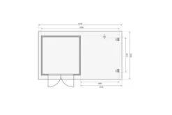 KARIBU Gartenhaus Bastrup5 , Anthrazit, Fichtenholz 28mm, 614 X 297 X 222 Cm, Pultdach, Anbau 3m Mit Rückwand -Ausgewählte Geschäfte Für Garten- Und Outdoor-Produkte 30566 8 06.jpg
