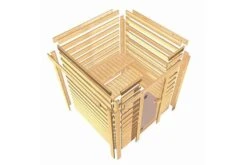 KARIBU Svea Sauna , Naturbelassen, Fichte, 196x146x198 Cm, BronzierteTür, Ofen 4,5 KW Ext. Strg. Easy -Ausgewählte Geschäfte Für Garten- Und Outdoor-Produkte 30735 2 10.jpg