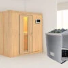 KARIBU Variado Sauna, Naturbelassen, Fichte, 196 X 118 X 198 Cm, Fronteinstieg, Mit Energiespartür, SET Mit Ofen 4,5 KW Ext. Strg. Easy -Ausgewählte Geschäfte Für Garten- Und Outdoor-Produkte 30919 2 01.jpg