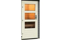 KARIBU Pekka Saunahaus, Terragrau, Fichte, 196 X 196 X 190 Cm, Eckeinstieg, Mit Moderner Tür SET Mit Ofen 9 KW Ext. Strg. -Ausgewählte Geschäfte Für Garten- Und Outdoor-Produkte 30938 2 04.jpg