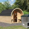 KARIBU Fasshaus 3 Saunahaus, Naturbelassen, Fichte, 219 X 385 X 218,5 Cm, Fronteinstieg, SET Mit Ofen 9 KW Ext. Strg. -Ausgewählte Geschäfte Für Garten- Und Outdoor-Produkte 30945 2 01.jpg
