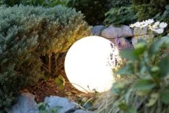 OUTFLEXX Exklusivmodell Shining Globe Dekoleuchte, Polyethylen, 60x58,8 Cm, Inkl. Fassung Und LED-Leuchtmittel