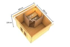 KARIBU Mainburg 1 Saunahaus, Terragrau, Fichte, 309x309x229 Cm, SET 1 Mit Doppelflügeltür, Vorraum Und 9 KW Ofen -Ausgewählte Geschäfte Für Garten- Und Outdoor-Produkte 31317 5 05.jpg