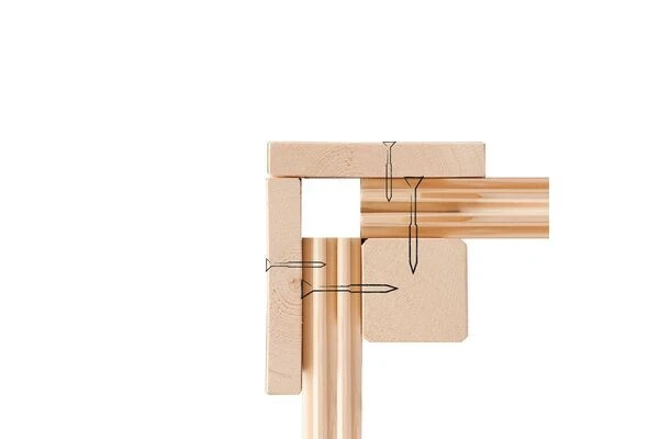 KARIBU Mainburg 5 Saunahaus, Naturbelassen, Fichte, 508x368x253 Cm, SET A Mit Doppelflügeltür, Terrasse Und 9 KW Bio-Ofen 8 KARIBU Mainburg 5 Saunahaus, Naturbelassen, Fichte, 508x368x253 Cm, SET A Mit Doppelflügeltür, Terrasse Und 9 KW Bio-Ofen – Bild 6