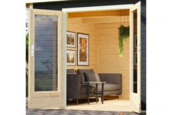 KARIBU Mainburg 5 Saunahaus, Terragrau, Fichte, 508x368x253 Cm, SET A Mit Doppelflügeltür Und Terrasse -Ausgewählte Geschäfte Für Garten- Und Outdoor-Produkte 31325 4 03.jpg