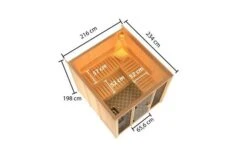 KARIBU Askja Sauna, Naturbelassen, Fichte, 216x234x198 Cm, Inkl. Fronteinstieg, Ganzglastür Und 9 KW Ofen Integr. Strg. -Ausgewählte Geschäfte Für Garten- Und Outdoor-Produkte 31334 2 05.jpg