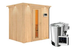 KARIBU Benin Energiespar-Sauna, Naturbelassen, Fichte, 210x165x202 Cm, Mit Kranz Und 3,6 KW Bio-Ofen Ext. Steuerung 19 KARIBU Benin Energiespar-Sauna, Naturbelassen, Fichte, 210x165x202 Cm, Mit Kranz Und 3,6 KW Bio-Ofen Ext. Steuerung -Ausgewählte Geschäfte Für Garten- Und Outdoor-Produkte 31390 4 03.jpg