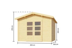 KARIBU Anton Saunahaus, Naturbelassen, Fichte, 304x304x250 Cm, Mit 9 KW Bio-Ofen Ext. Steuerung -Ausgewählte Geschäfte Für Garten- Und Outdoor-Produkte 31394 3 05.jpg