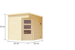 KARIBU Pelle Saunahaus, Naturbelassen, Fichte, 231x231x227 Cm, Mit 9 KW Ofen Ext. Steuerung 20 KARIBU Pelle Saunahaus, Naturbelassen, Fichte, 231x231x227 Cm, Mit 9 KW Ofen Ext. Steuerung -Ausgewählte Geschäfte Für Garten- Und Outdoor-Produkte 31396 2 05.jpg