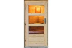 KARIBU Pelle Saunahaus, Naturbelassen, Fichte, 231x231x227 Cm, Mit 9 KW Bio-Ofen Ext. Steuerung -Ausgewählte Geschäfte Für Garten- Und Outdoor-Produkte 31396 3 03.jpg