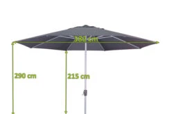 DOPPLER Active Mittelstockschirm, Anthrazit, Aluminium/Textil, Ø 380 Cm, Mit Kurbel -Ausgewählte Geschäfte Für Garten- Und Outdoor-Produkte 3 12354 5.jpg