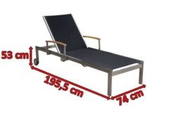 OUTFLEXX Rollliege, Schwarz, Edelstahl/Textilene, Mit Gasfeder, 195,5x74x35cm 13 OUTFLEXX Rollliege, Schwarz, Edelstahl/Textilene, Mit Gasfeder, 195,5x74x35cm -Ausgewählte Geschäfte Für Garten- Und Outdoor-Produkte 3 13503.jpg