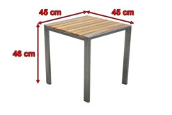 OUTFLEXX Beistelltisch, FSC-Teakholz/Edelstahl, 45x45cm -Ausgewählte Geschäfte Für Garten- Und Outdoor-Produkte 3 13512.jpg