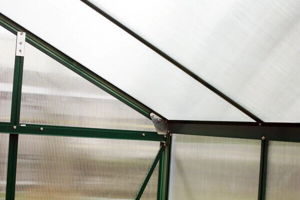 OUTFLEXX Anlehngewächshaus, Grün, Alu/Polycarbonat, 4mm, Inkl. Fundament, Pulverb. 195 X 131 X 203 Cm 5 OUTFLEXX Anlehngewächshaus, Grün, Alu/Polycarbonat, 4mm, Inkl. Fundament, Pulverb. 195 X 131 X 203 Cm – Bild 3