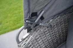 OUTFLEXX Sonneninsel, Grau, Polyrattan, Halbrund, 193 X 104 X 74 Cm, Hocker Drehbar, Dach Klappbar -Ausgewählte Geschäfte Für Garten- Und Outdoor-Produkte 3 16110.jpg