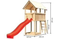 KARIBU Spielturm Danny, Fichtenholz 18 Mm, Naturbelassen -Ausgewählte Geschäfte Für Garten- Und Outdoor-Produkte 3 17784 7.jpg