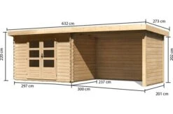 KARIBU Gartenhaus Bastrup 3, Fichtenholz 28 Mm -Ausgewählte Geschäfte Für Garten- Und Outdoor-Produkte 3 18032 5.jpg