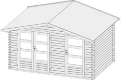 KARIBU Gartenhaus Radur, Fichtenholz 28 Mm, Naturbelassen -Ausgewählte Geschäfte Für Garten- Und Outdoor-Produkte 3 18042 1.jpg