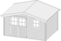 KARIBU Gartenhaus Felsenau, Fichtenholz 40 Mm, Naturbelassen -Ausgewählte Geschäfte Für Garten- Und Outdoor-Produkte 3 18044 4.jpg