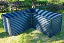 OUTFLEXX Eck-Hochbeet, Anthrazit, Zincalume, 210x210x90x84cm -Ausgewählte Geschäfte Für Garten- Und Outdoor-Produkte 3 18170.jpg