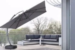 OUTFLEXX Luxus Ampelschirm, Anthrazit, Edelstahl/Aluminium, 350x350cm, Inkl. Schirmständer Und Schutzhülle -Ausgewählte Geschäfte Für Garten- Und Outdoor-Produkte 3 18352.jpg