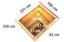 KARIBU Saunahaus Norge, Fichtenholz 38mm, Fronteinstieg, Ca. 4,5m² -Ausgewählte Geschäfte Für Garten- Und Outdoor-Produkte 3 18476 4.jpg