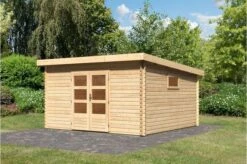 KARIBU Blockbohlenhaus Trittau 6, Fichtenholz Ca. 40 Mm, Pultdach, -Ausgewählte Geschäfte Für Garten- Und Outdoor-Produkte 3 19434.jpg