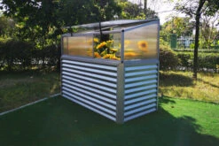 OUTFLEXX Set Hochbeet Und Aufsatz (mit Schiebetüren), Silber, Zincalume/Alu/Polycarbonat, 180 Cm, Pulverbeschichtet -Ausgewählte Geschäfte Für Garten- Und Outdoor-Produkte 3 20090.jpg