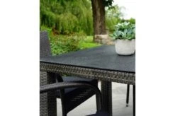 Ploß Rocking Dining Tisch, Grau/braun-meliert, Polyrattan, 90 X 90 Cm, Glasplatte In Steinoptik -Ausgewählte Geschäfte Für Garten- Und Outdoor-Produkte 3 20156.jpg