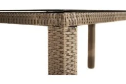 Ploß Rabida Dining Tisch, Champagner-meliert, Polyrattan, 170 X 90 Cm, Glasplatte In Steinoptik -Ausgewählte Geschäfte Für Garten- Und Outdoor-Produkte 3 20167.jpg