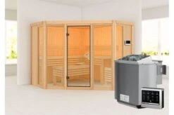 KARIBU Sauna Alcinda 2, Fichtenholz 68 Mm, Eckeinstieg, Ca. 3,6m² -Ausgewählte Geschäfte Für Garten- Und Outdoor-Produkte 3 20265 4.jpg