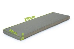 OUTFLEXX Bankauflage, Grau, Olefin, 150x40x5cm, Kissen Für Bank Ohne Armlehne 7 OUTFLEXX Bankauflage, Grau, Olefin, 150x40x5cm, Kissen Für Bank Ohne Armlehne -Ausgewählte Geschäfte Für Garten- Und Outdoor-Produkte 3 20293.jpg