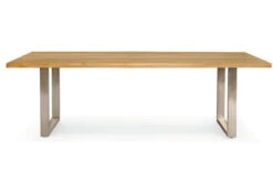 OUTFLEXX Esstisch, Natur, Edelstahl & Recycled FSC-Teak, 240 X 100 Cm, Baumkante -Ausgewählte Geschäfte Für Garten- Und Outdoor-Produkte 3 20357.jpg