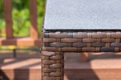 OUTFLEXX Dining Tisch, Braun Marmoriert, Polyrattan, 180 X 100 Cm, Tischplatte Spraystone, 6mm -Ausgewählte Geschäfte Für Garten- Und Outdoor-Produkte 3 20665.jpg