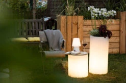 8-SEASONS Shining Elegant Pot XLPflanzgefäß, Weiß, Polyethylen, 39x78cm, Indoor & Outdoor, Inkl. LED-Glühbirne -Ausgewählte Geschäfte Für Garten- Und Outdoor-Produkte 3 20889 4.jpg